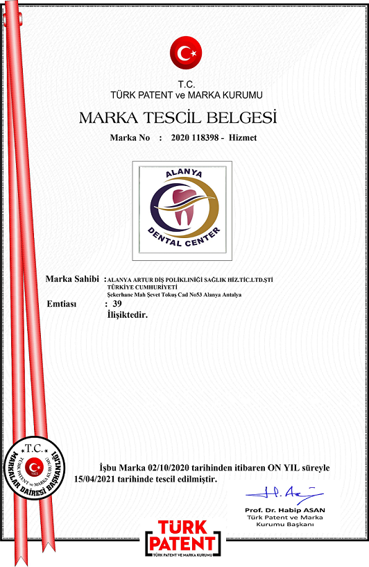 alanya dental center brand registery zygomatic implants turkey